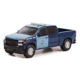 Greenlight 43000-E Hot Pursuit Series 42-2021 Chevy Silverado - Massachusetts State Police 1:64 Scale Diecast