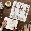 FINGERINSPIRE Ballerina Stencil 11.8x11.8inch Ballet Stencil Ballet Dancers Stencils for