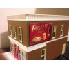 hand crafted O SCALE TOWING SERVICE BUILDING GARAGE DIORAMA LAYOUT
