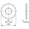 Wood Construction Washers DIN440R M10 Galvanised Pack of 50