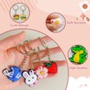 Jongdari 80pcs Cute Keychains for Kids, Random Different Cartoon Assorted