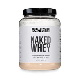 NAKED Whey Chocolate Peanut Butter Protein Powder, Grass Fed Whey, No GMO, No Soy, and Gluten Free. Nothing Artificial, Aid Growth and Recovery - 21 S