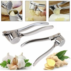 Stainless Steeel Heavy Duty Home Kitchen Garlic Press Crusher Squeezer Presser Masher Mincer Hand Tool for Professional Restaurant Hotel Home Kitchen Helper Masher Slicer