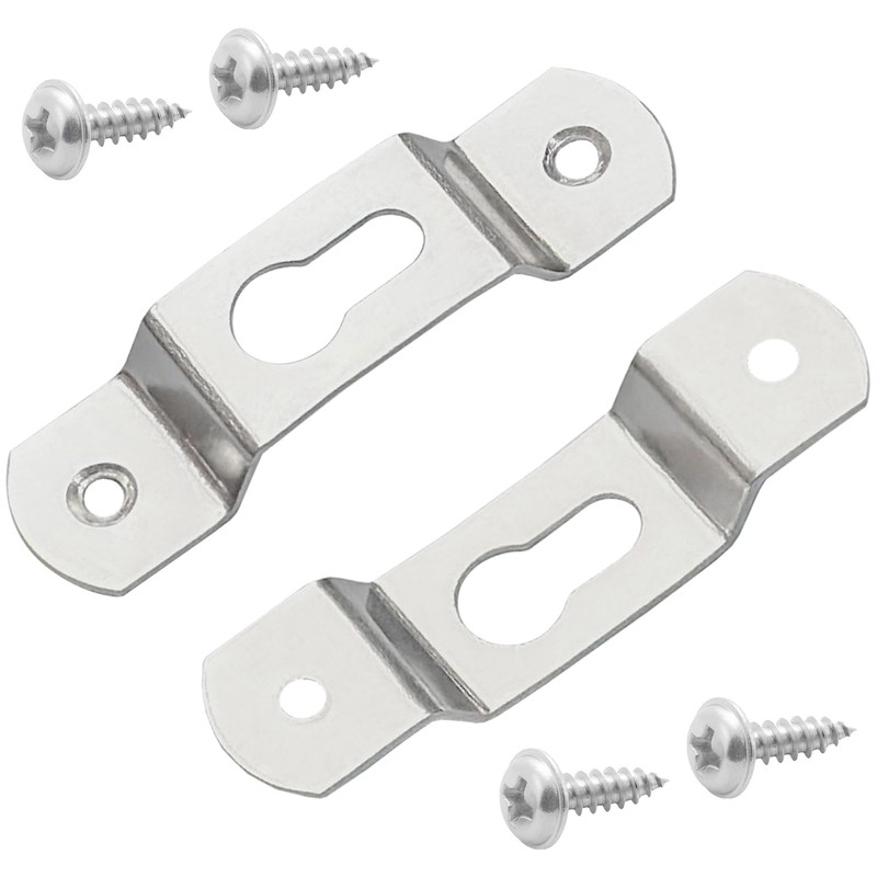 30 PCS Picture Hanging Plate,Keyhole Hangers with Screws,Pegs for Photo