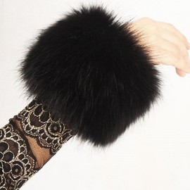 2021 New Arrival Fox Fur-like Sleeve Set - Clothing Accessory Light Gray + Free Size 10ea