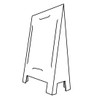 A-Frame Sign Stand 10 pack, Disposable, Cardboard CoraSign