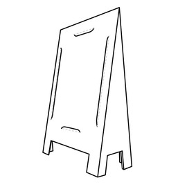 A-Frame Sign Stand 10 pack, Disposable, Cardboard CoraSign