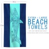 Oversized Terry Beach Towel 36 x 70 in Soft Extra