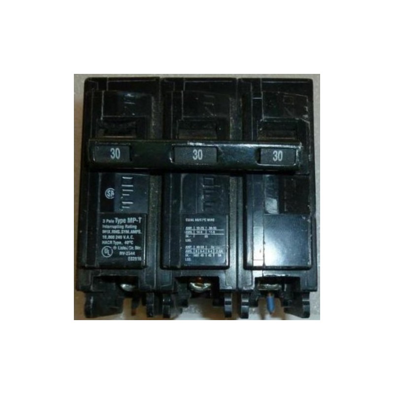 MP330 30-Amp Three Pole Type MP-T Circuit Breaker