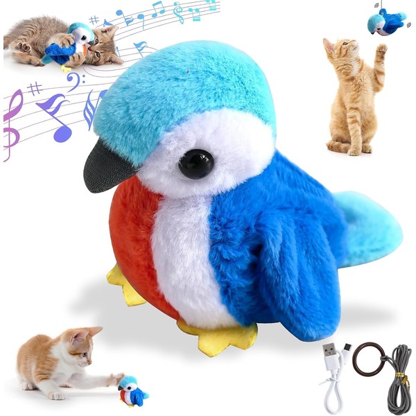 MeiXtrude cat and bird toys, wing flapping interactive cat toys,