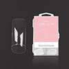 Donna and Nail Tip Artificial Nails Cosmos Square Clear 100nail
