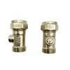 hep® 15mm x 1/2" Male Flat Faced Matt Chrome Service