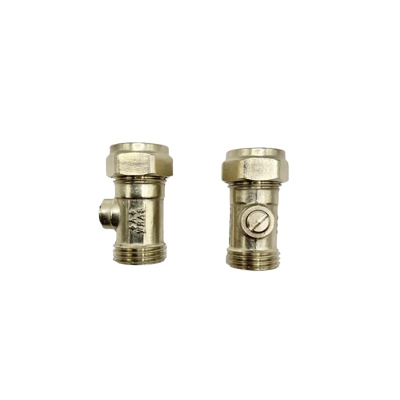 hep® 15mm x 1/2" Male Flat Faced Matt Chrome Service