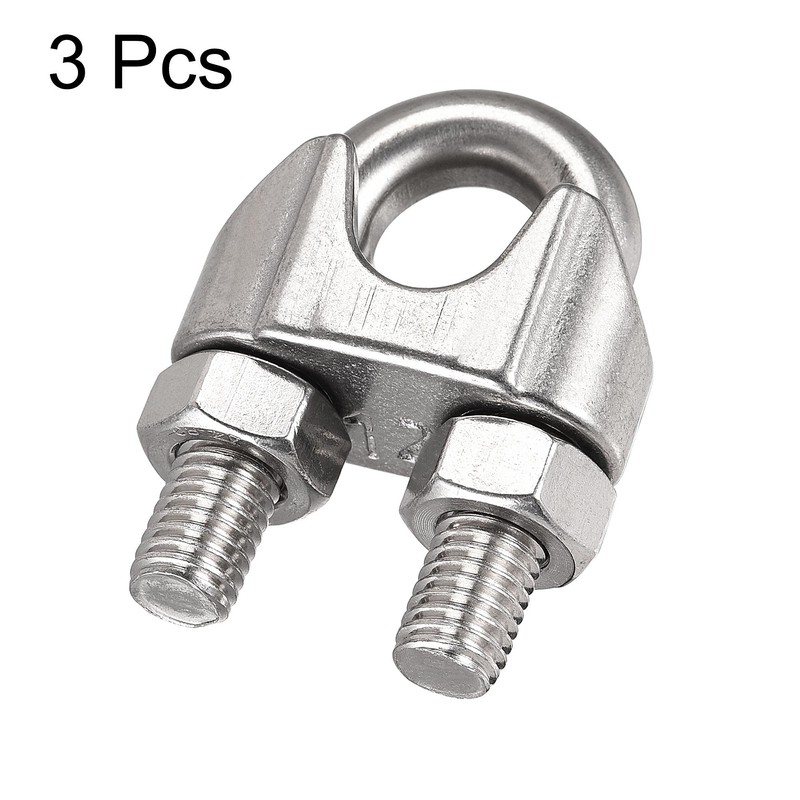 sourcing map Wire Rope Clip Clamp M12 316 Stainless Steel