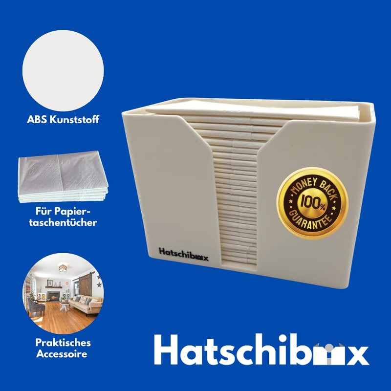 Hatschibox ABS Thermoplastic Tissue Box - Stylish Tissue Box, Refillable