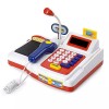 ZOVI Cash Register Playset Toy for Kids with Scanner Real