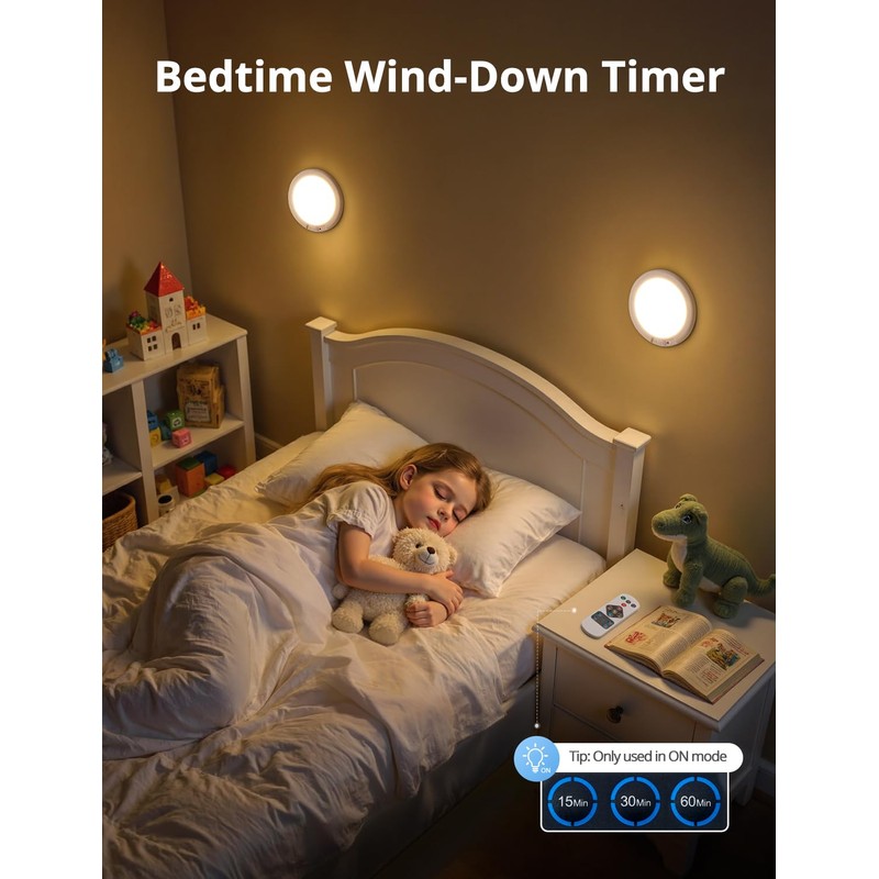 Combuh 2Pack Rechargeable Closet Lights Motion Sensored, Battery Powered Shower