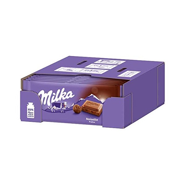 Milka Noisette Chocolate Bar, 3.5 Ounce (Pack of 21)