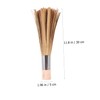 TOVINANNA 2pcs Bamboo Pot Scrub Brushes with Long Handles Durable