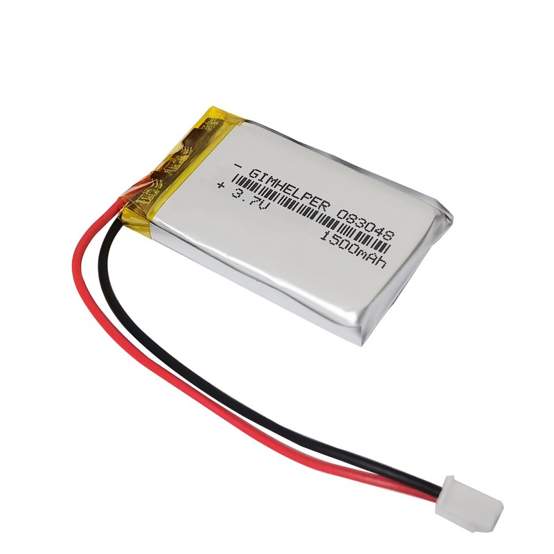 GIMHELPER (5-Pack) 3.7V 1500mAh Lithium Rechargeable Battery Lipo Battery 3.7v