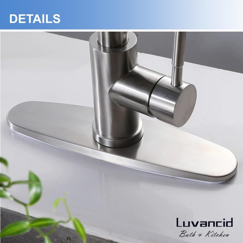 10 Inch Sink Faucet Hole Cover Deck Plate, 304 Stainless