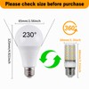 SCHERARX 3Pack E26 LED Bulb 60Watt Equivalent, Dimmable, Daylight White