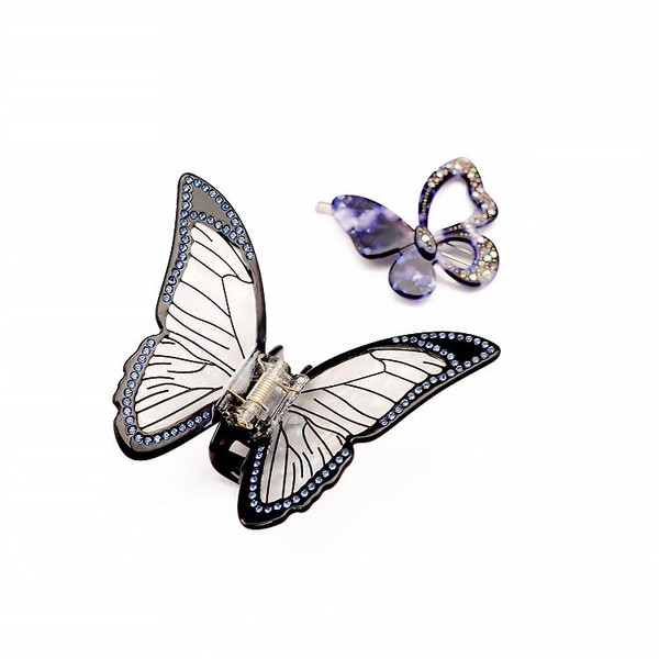 Butterfly Hair Clips, 2.95 Inch Cute Hair Clips for Women's