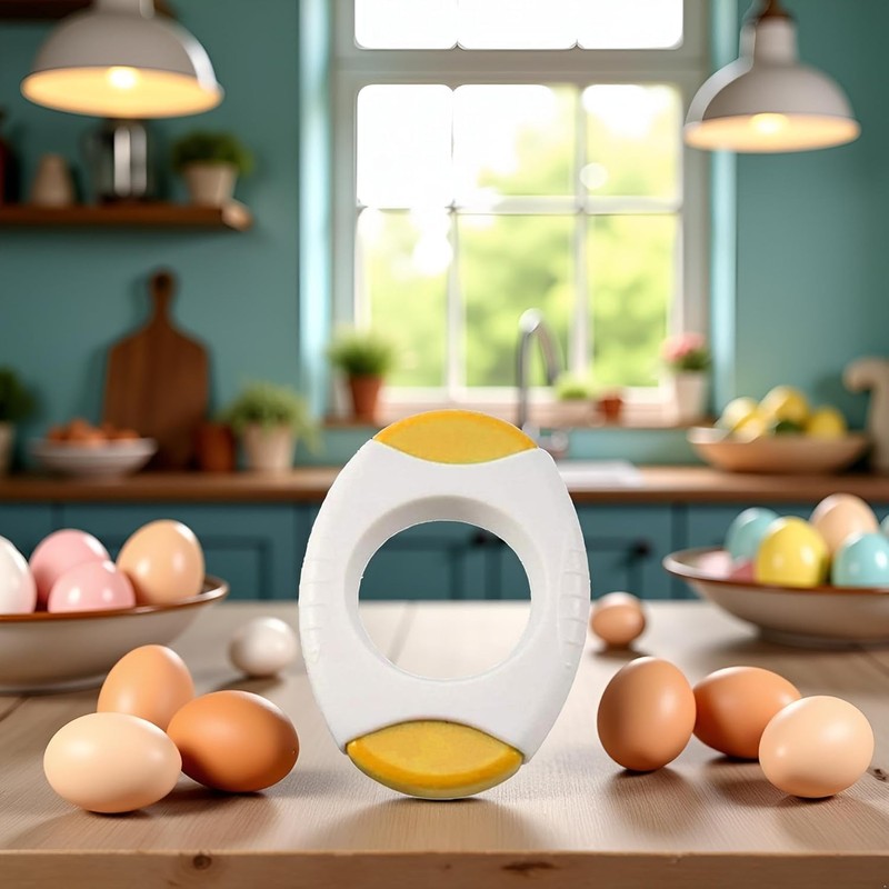 Yellow Egg Cracker Tool, Shell Opener Topper Cutter Separator for
