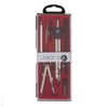 JAKAR STUDENT DRAWING SET self centring geared head compass, divider