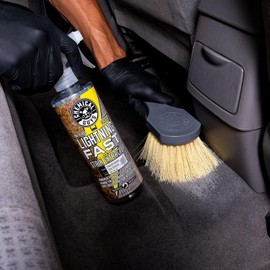 Chemical Guys Nice & Stiff Cepillo para alfombras y Detalles Interiores de Alta Resistencia (Apto para Coches, Camiones, SUV, autocaravanas, Motocicletas y más) Amarillo