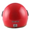 1STORM Motorcycle Scooter Bike Open FACE/Half FACE Helmet Classic RED