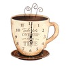 Young's Inc Wood Coffee Wall Clock