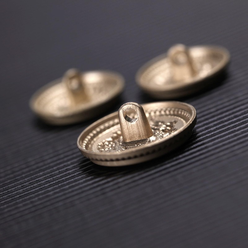 MASONEE 14 Pieces Gold Zinc Alloy Blazer Buttons, 23mm &