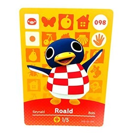 Amiibo Card Animal Crossing Happy Home Design Card Roald 098