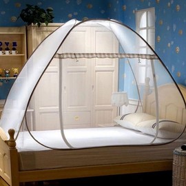 Dome One-Touch Pop-Up Mosquito Net with Integrated Floor 200x150cm