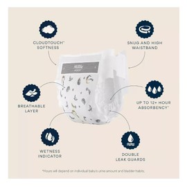 Millie Moon Overnight Diapers(Size-4 and count-58) Diaper Weight Range: 22 to 32 lbs