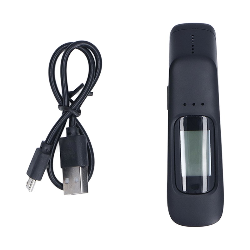 Breathalyzer Black Portable Mini Dustproof High Accuracy Rechargeable Blowing Special