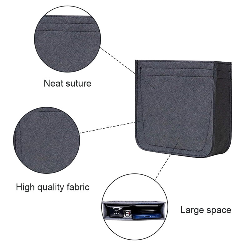 Lckaey Felt Organizer-for Hermes Evelyne III tpm pm gm Bag