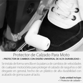 2 Pzs Protector Calzado Cubre Pedal Moto Palanca Cambios