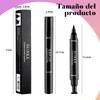 DOMOKO 3 PCS Delineadores de Ojos Impermeable, Delineado Líquido de