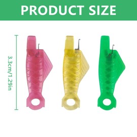 ZEIEYA Pack of 30 Needle Threader, Sewing Machine Needle Threader Automatic Threader Plastic Sewing Needles Threader Needle Threading Tool Sewing Accessories for Needle Eye Hand Sewing Tool