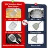 304 Stainless Steel Cooking Utensils Set,9PCS Metal Kitchen Utensils Set