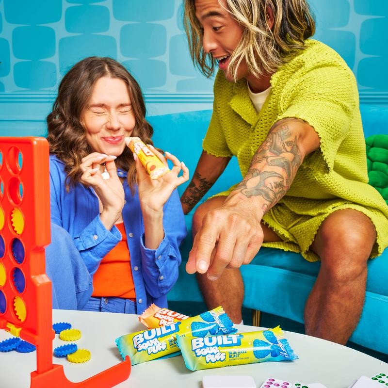 BUILT Sour Puff Variety Box – Blue Razz Blast, Green