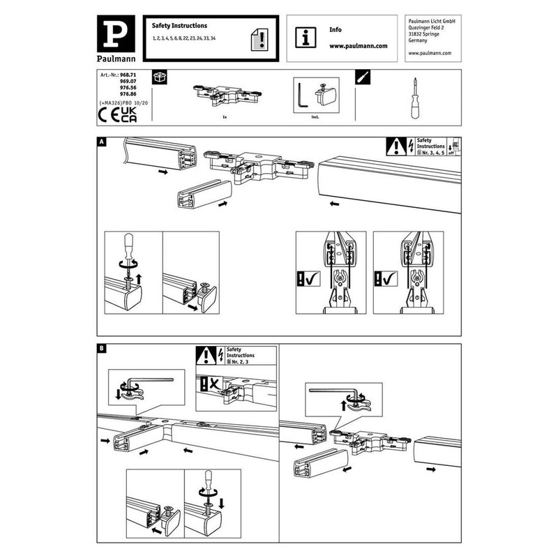 Paulmann 97686 White Bus-bar System