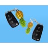 The Acrylic Place Upside Down Pineapple Keychain Gift Charm Accessories