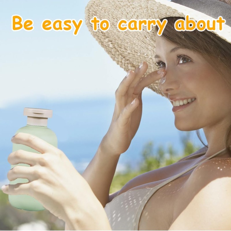 EIHI Pack of 2 Travel Bottles Refillable Plastic Travel Containers