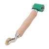 40mm Silicone Seam Roller Dual Use Brass Wheel Wood Handle