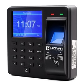 HDWR CTR10 Time Tracking, Advanced Time Attendance System - Biometric, RFID, Password Verification - 1000 Employees, Access Control