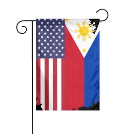 American Philippines Flag Outdoor Flag Spring Summer Garden flag 12x18 in Indoor House Yard Flags Garden Decor Holiday