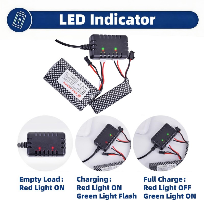 7.4V Li-Po Li-on Battery Charger XH-3P Connector Plug USB Balance